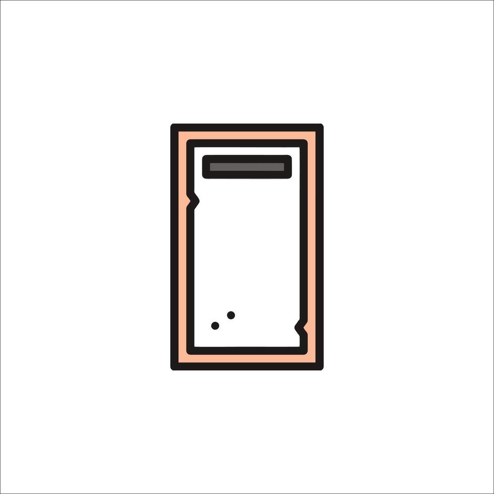 A phone icon on a white background vector