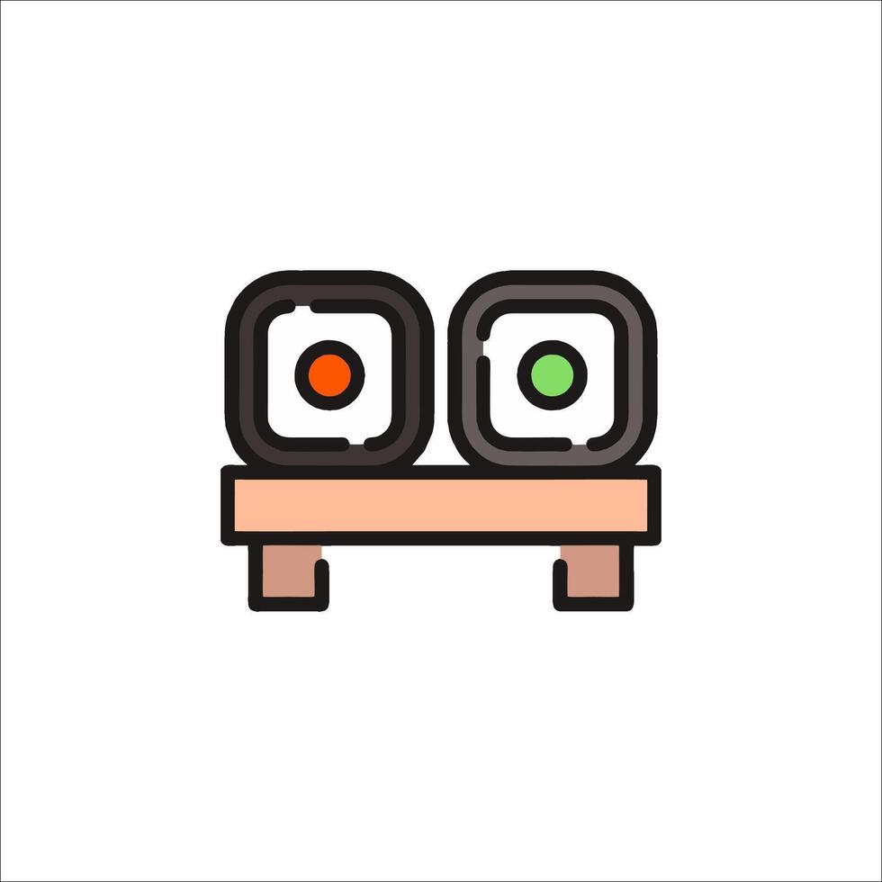 Sushi icon illustration vector