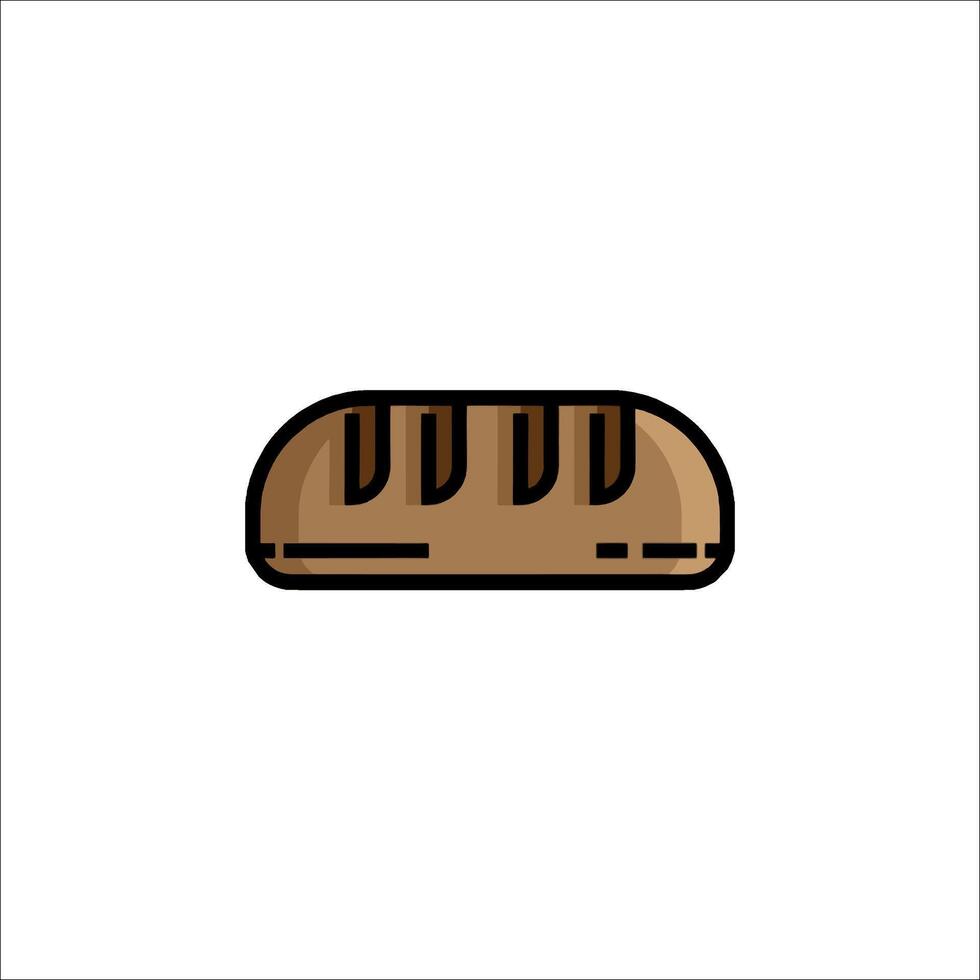 Bread icon illustration vector