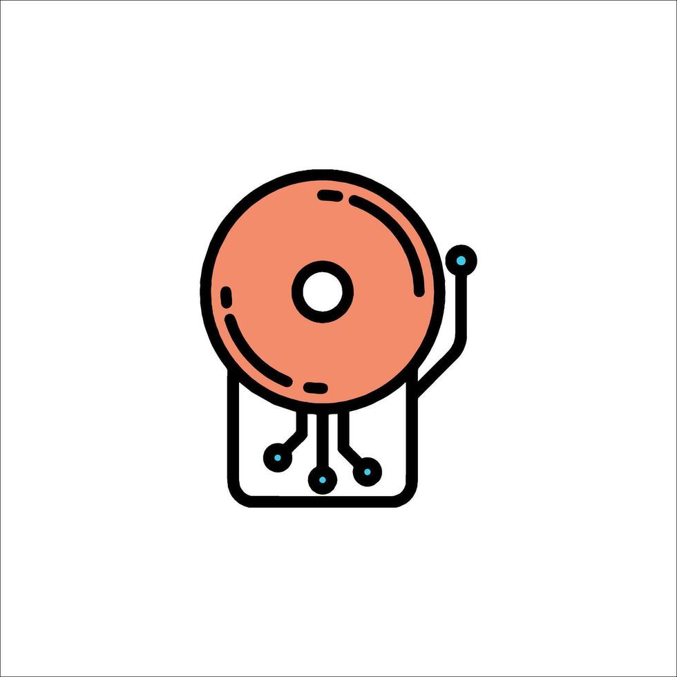 A donut icon on a white background vector