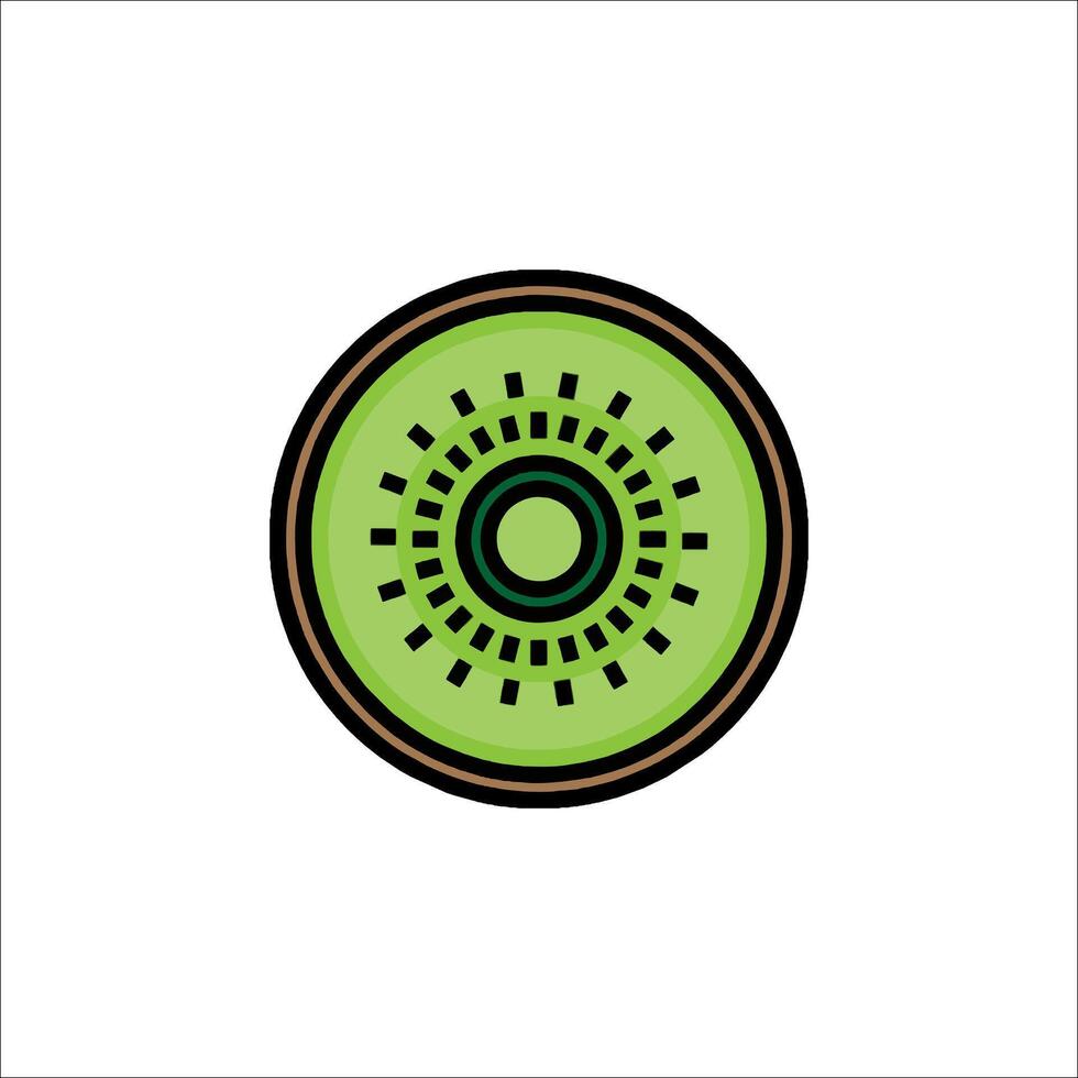 Kiwi fruit icon illustration vector
