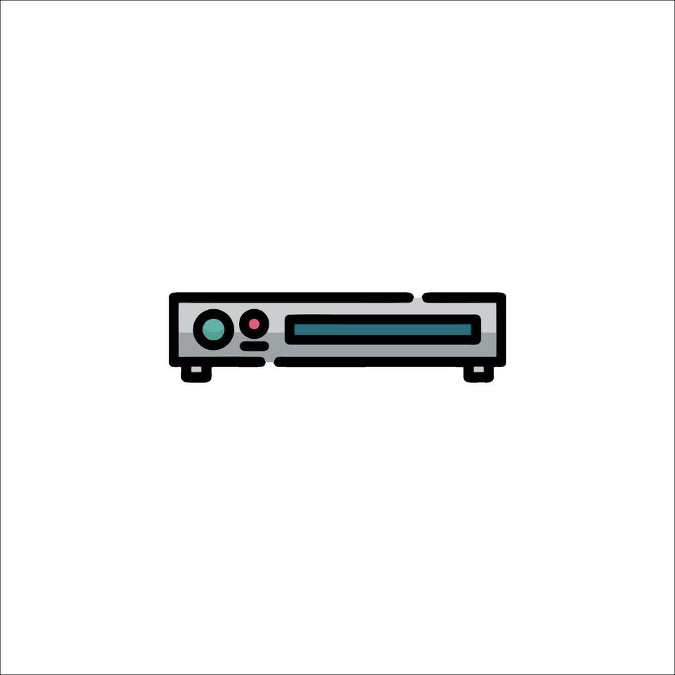 A flat icon of a game console vector