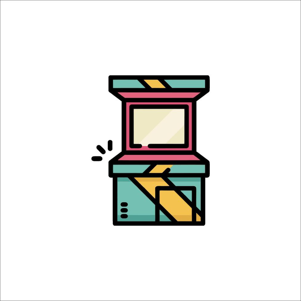 Arcade machine icon vector