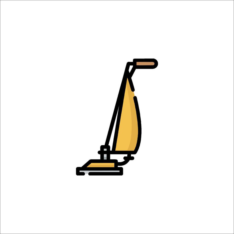 A vacuum cleaner icon on a white background vector