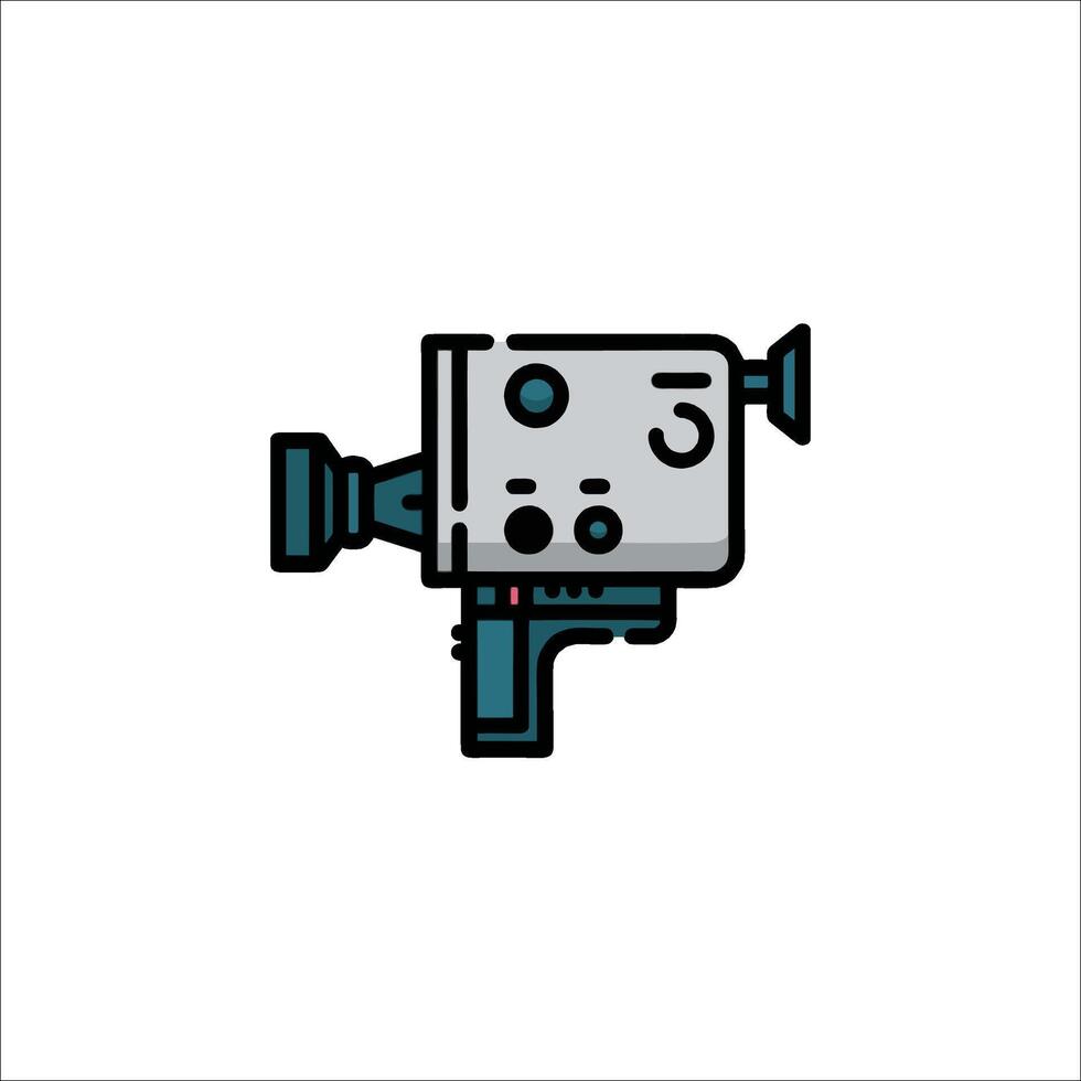 A camera icon on a white background vector