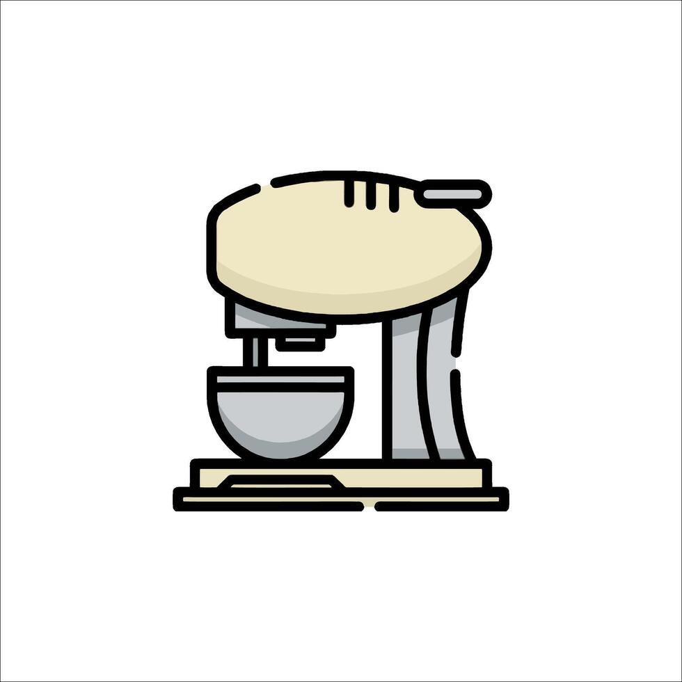 A kitchen mixer icon on a white background vector