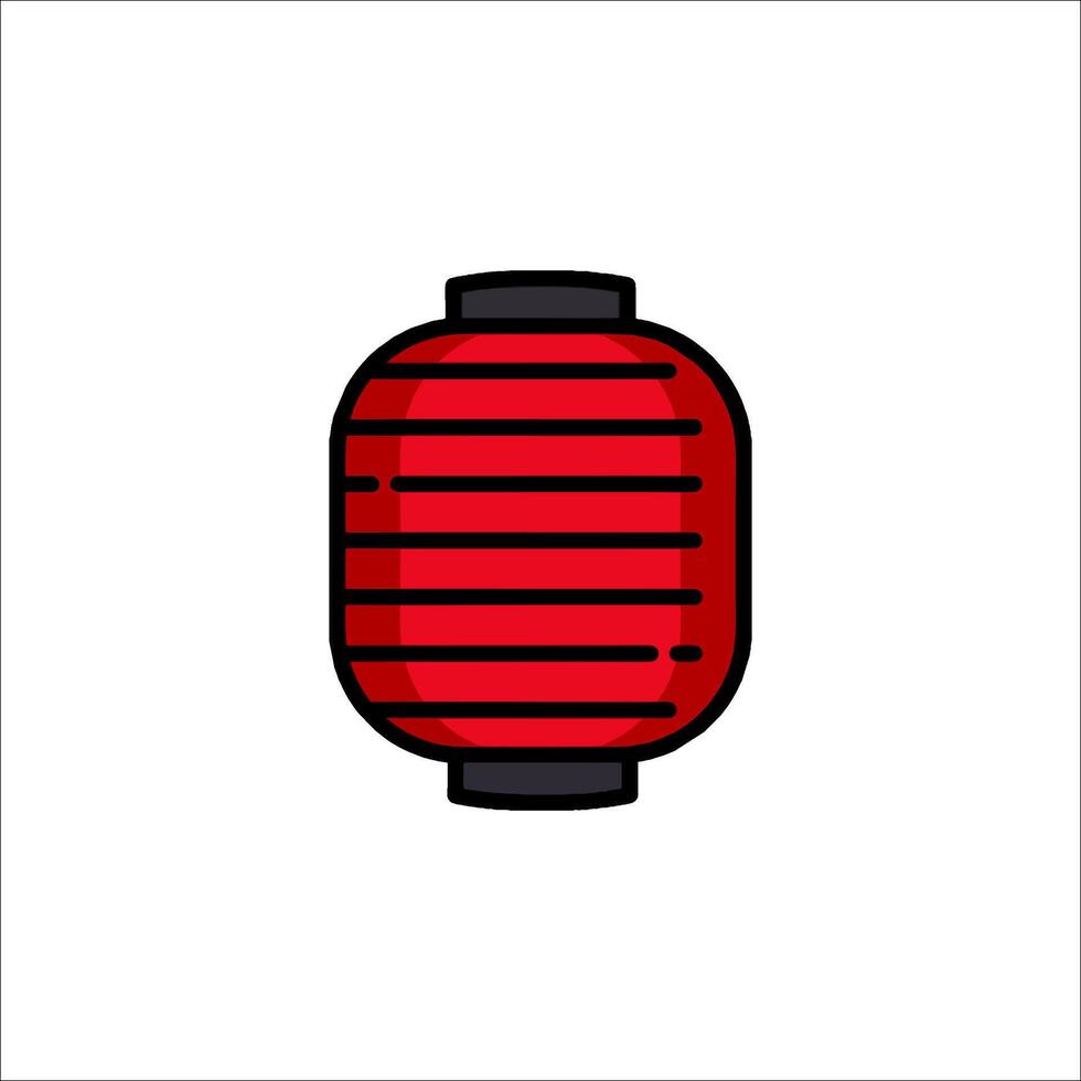 Chinese lantern icon vector