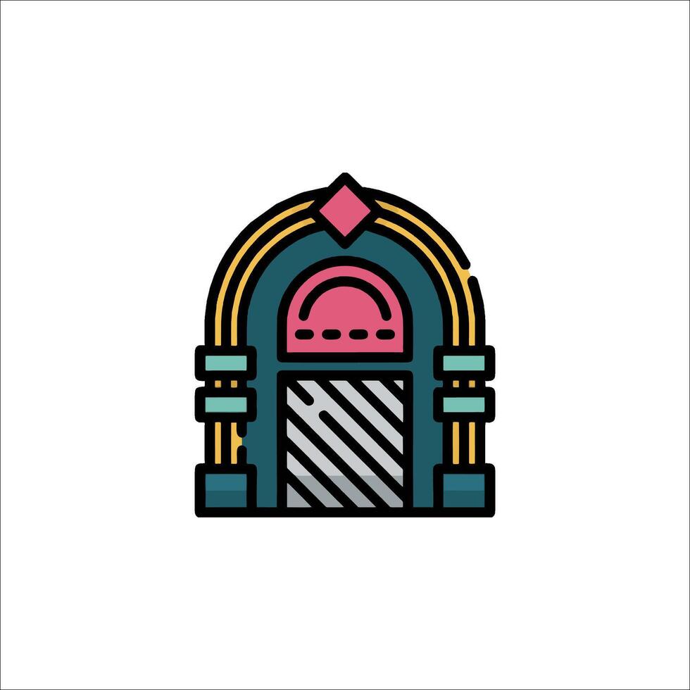 A jukebox icon on a white background vector