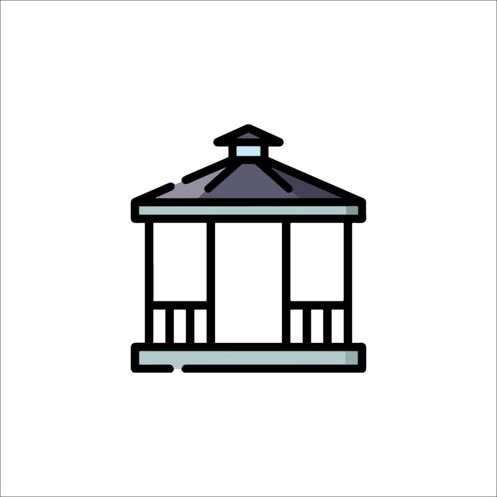 Gazebo icon illustration vector