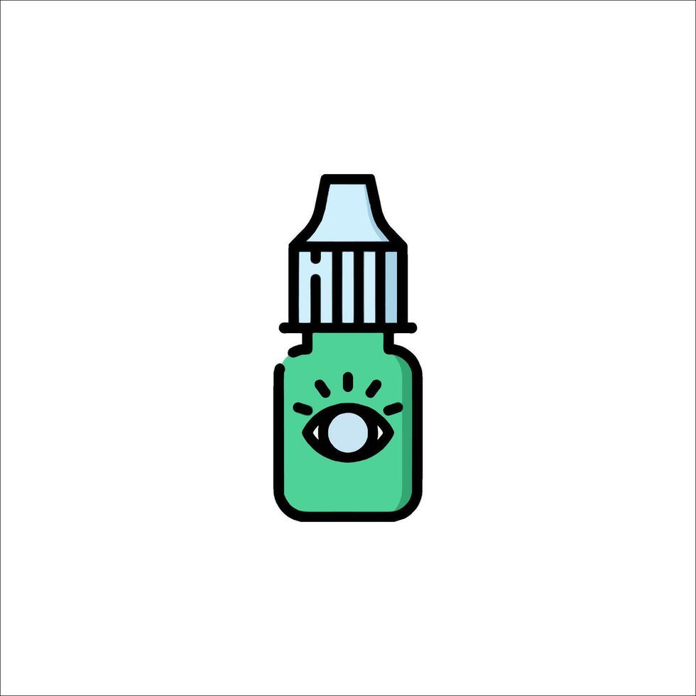 Eye drops icon illustration vector