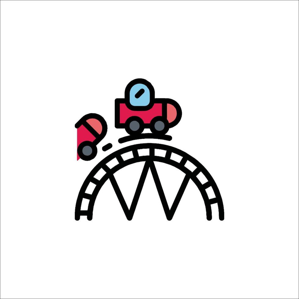 A train is going down a track on a white background vector
