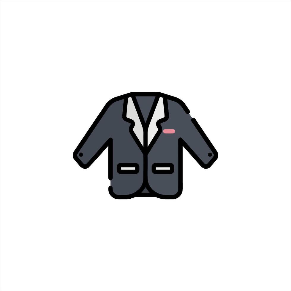 A black suit with a pink tie on it vector