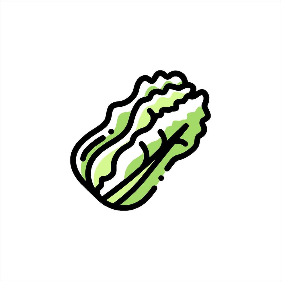 Lettuce icon illustration vector