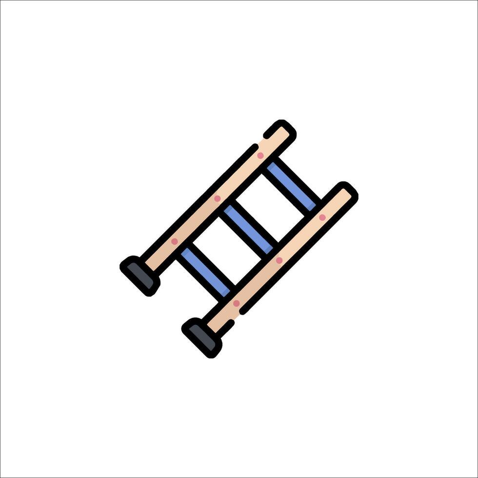 A ladder icon on a white background vector