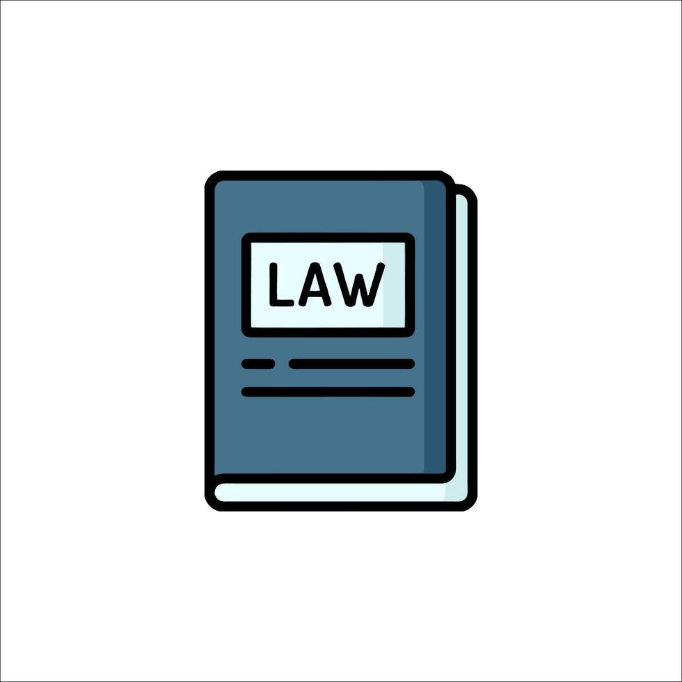Law book icon illustration vector