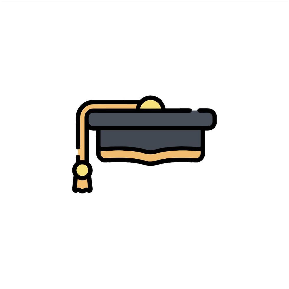 Graduation cap icon illustration vector