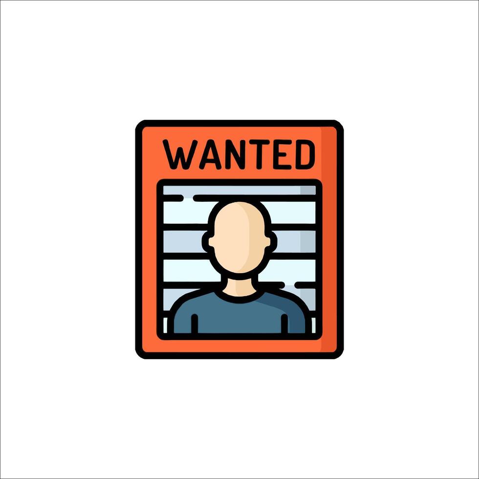 Wanted icon illustration vector