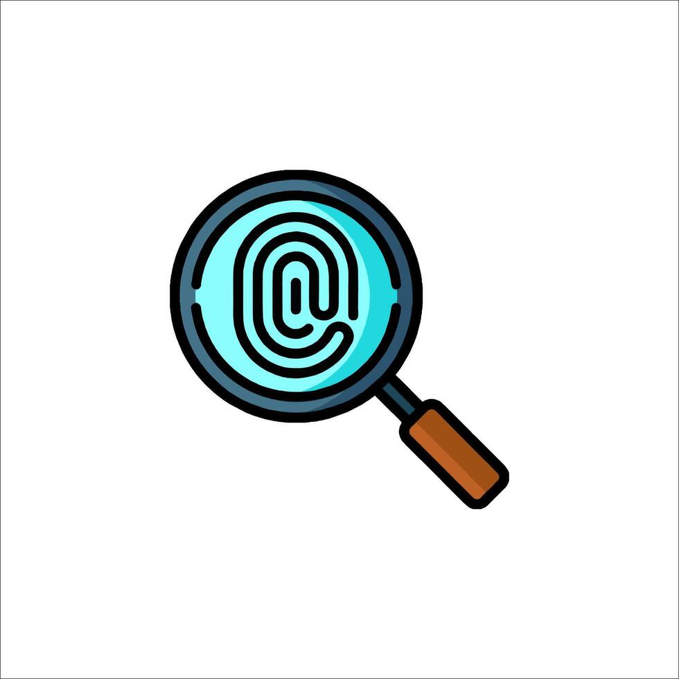 Magnifying glass icon with the letter c vector