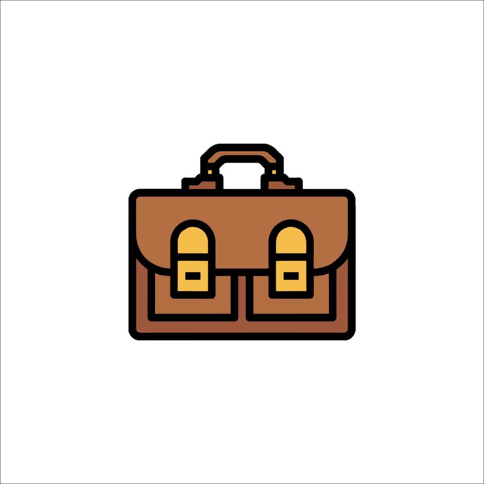 A briefcase icon on a white background vector