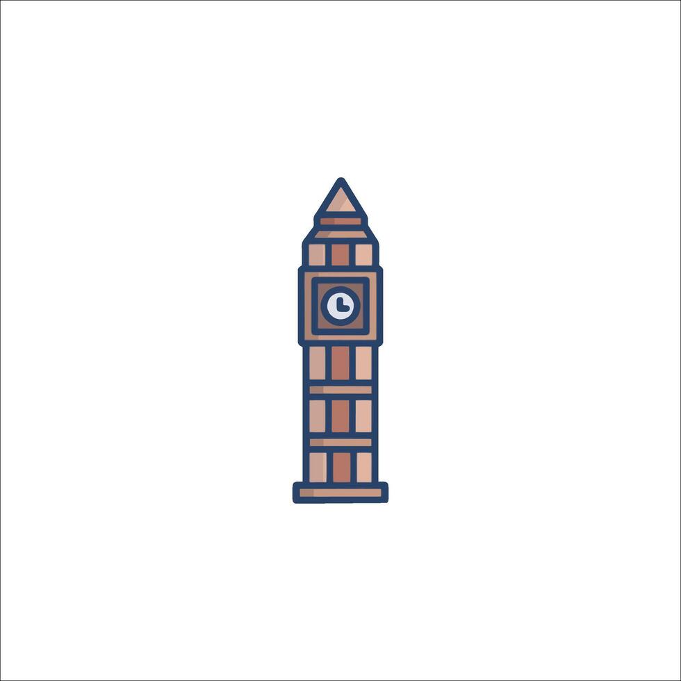 Big ben icon illustration vector