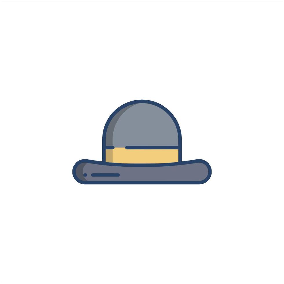 A hat icon on a white background vector