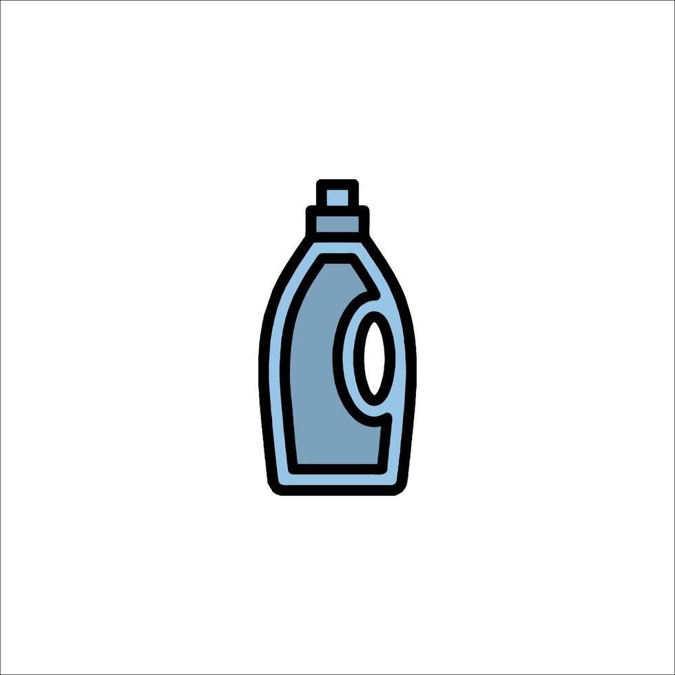 A bottle of liquid detergent icon on a white background vector