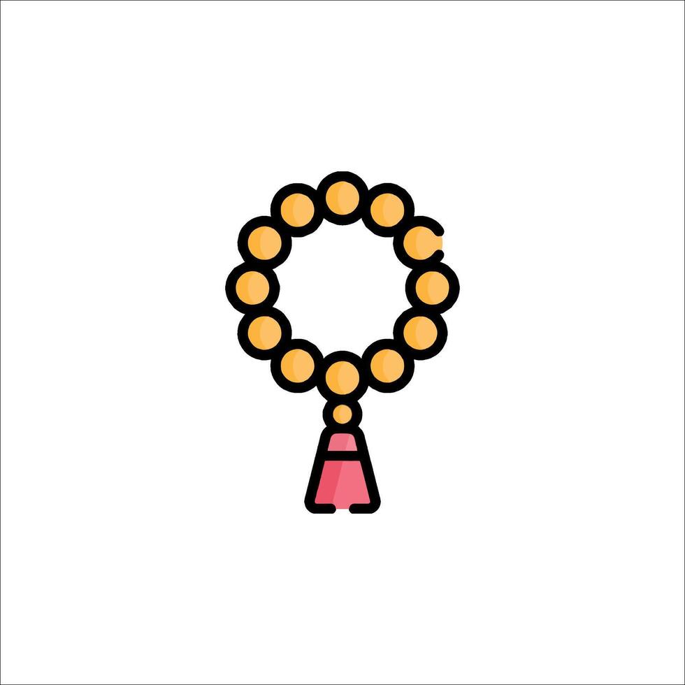 A rosary icon on a white background vector