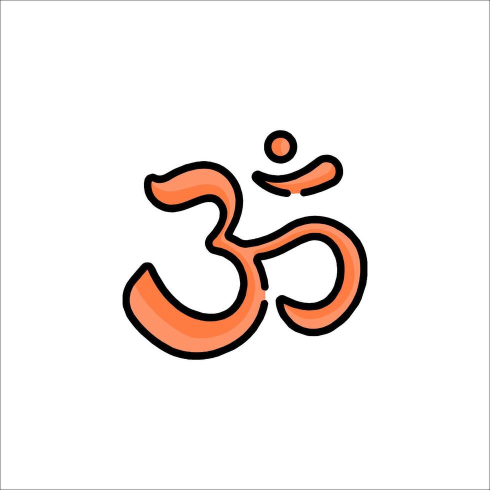Om symbol illustration vector