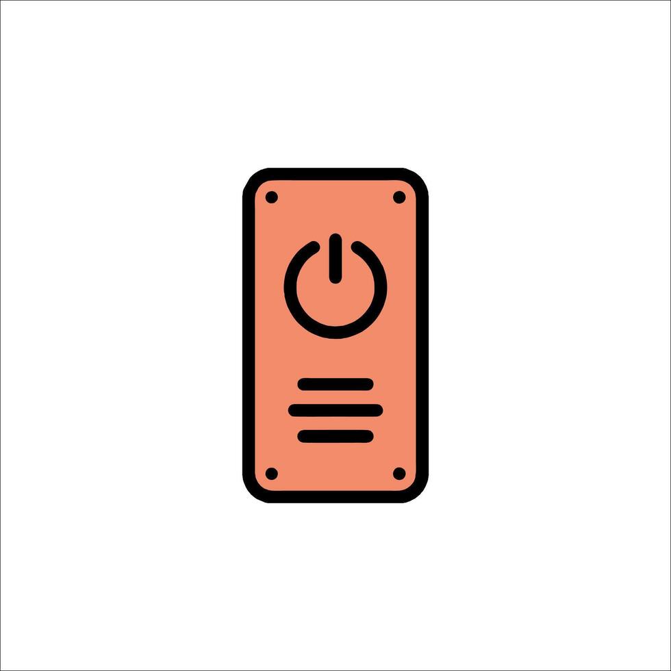 A power button icon on a white background vector