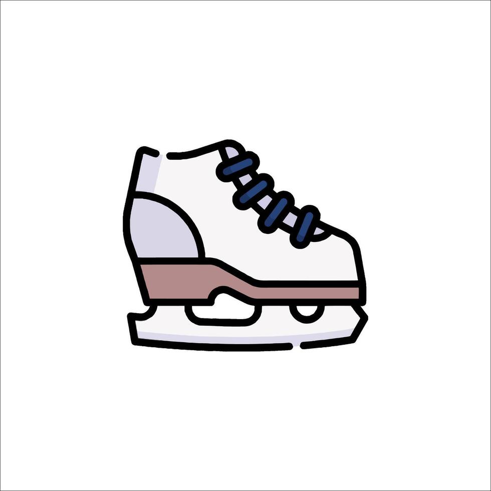 Ice skate icon illustration vector
