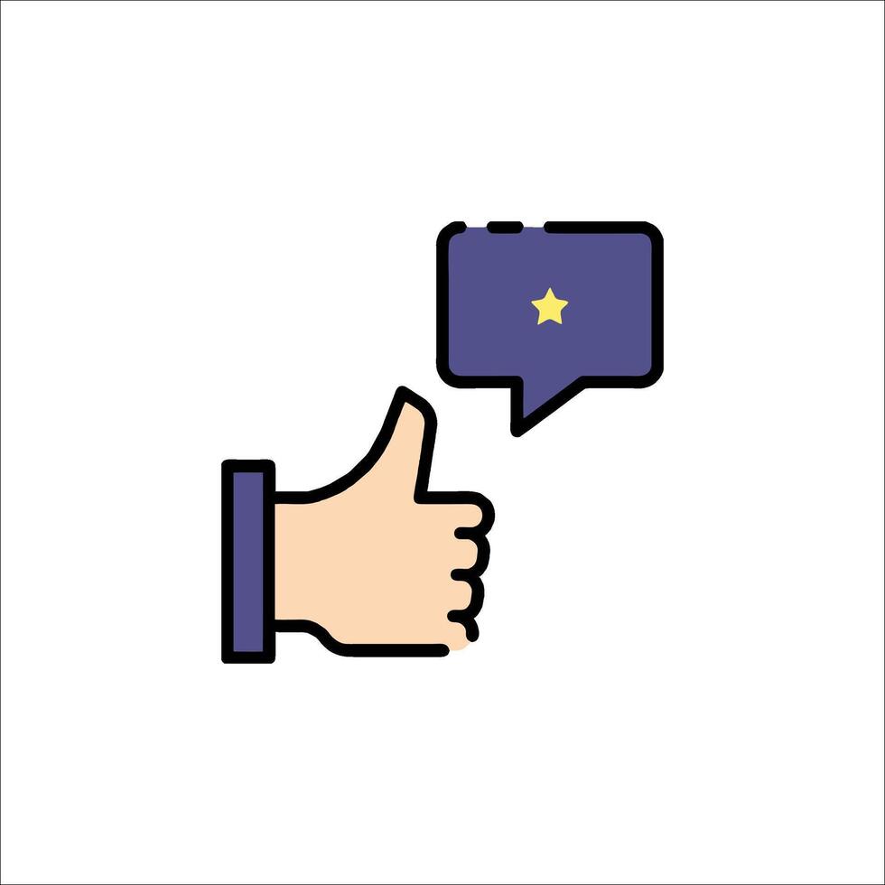 A hand with a thumbs up icon vector