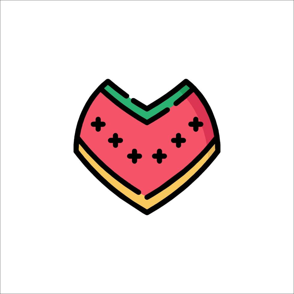 Watermelon icon illustration vector