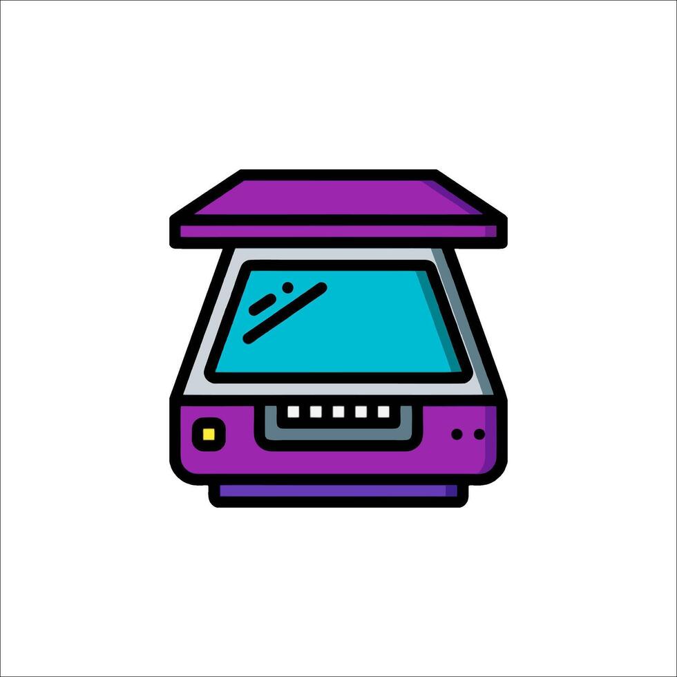 A printer icon on a white background vector