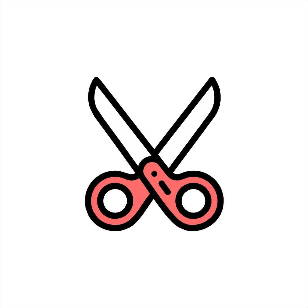 Scissors icon illustration vector