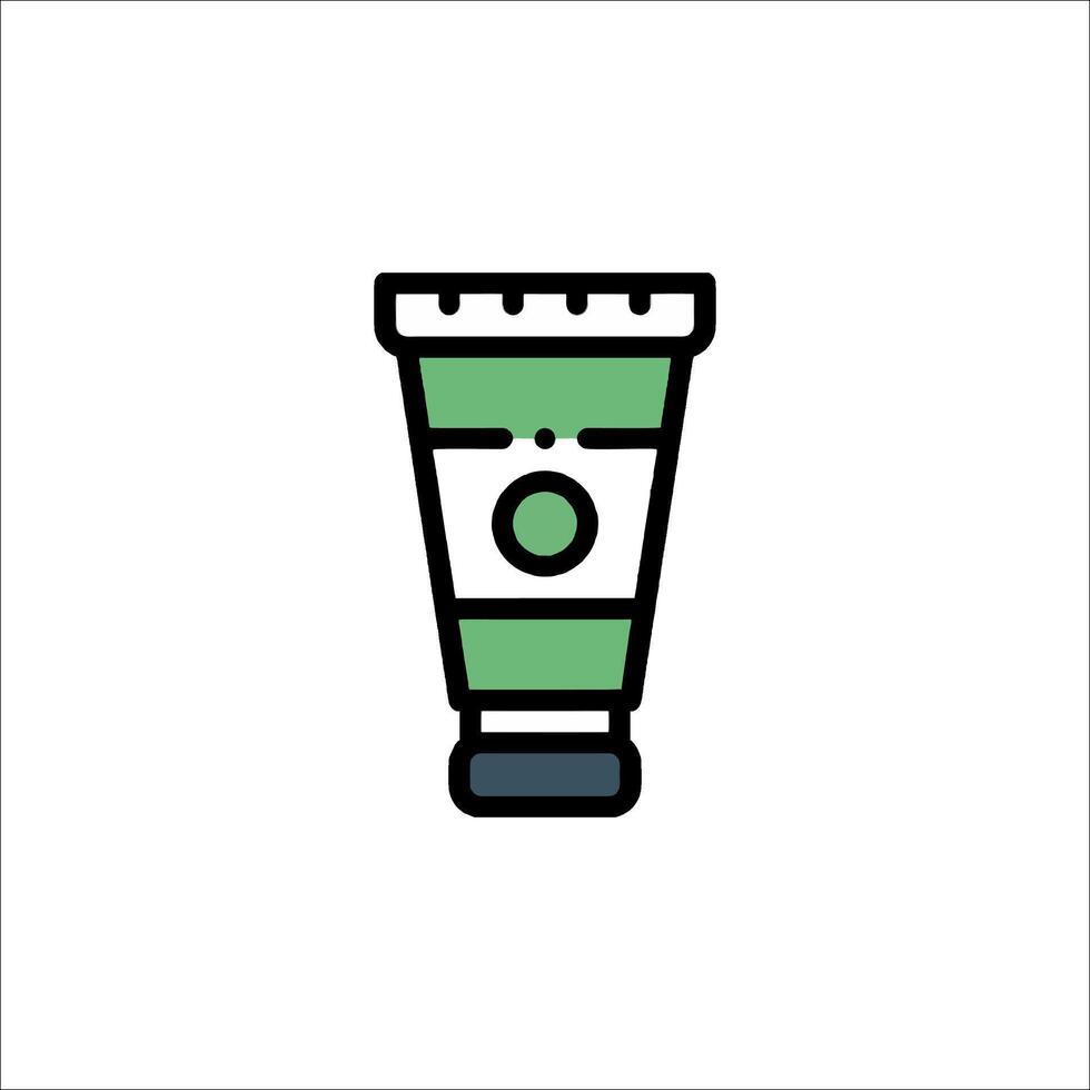 A tube of toothpaste on a white background vector