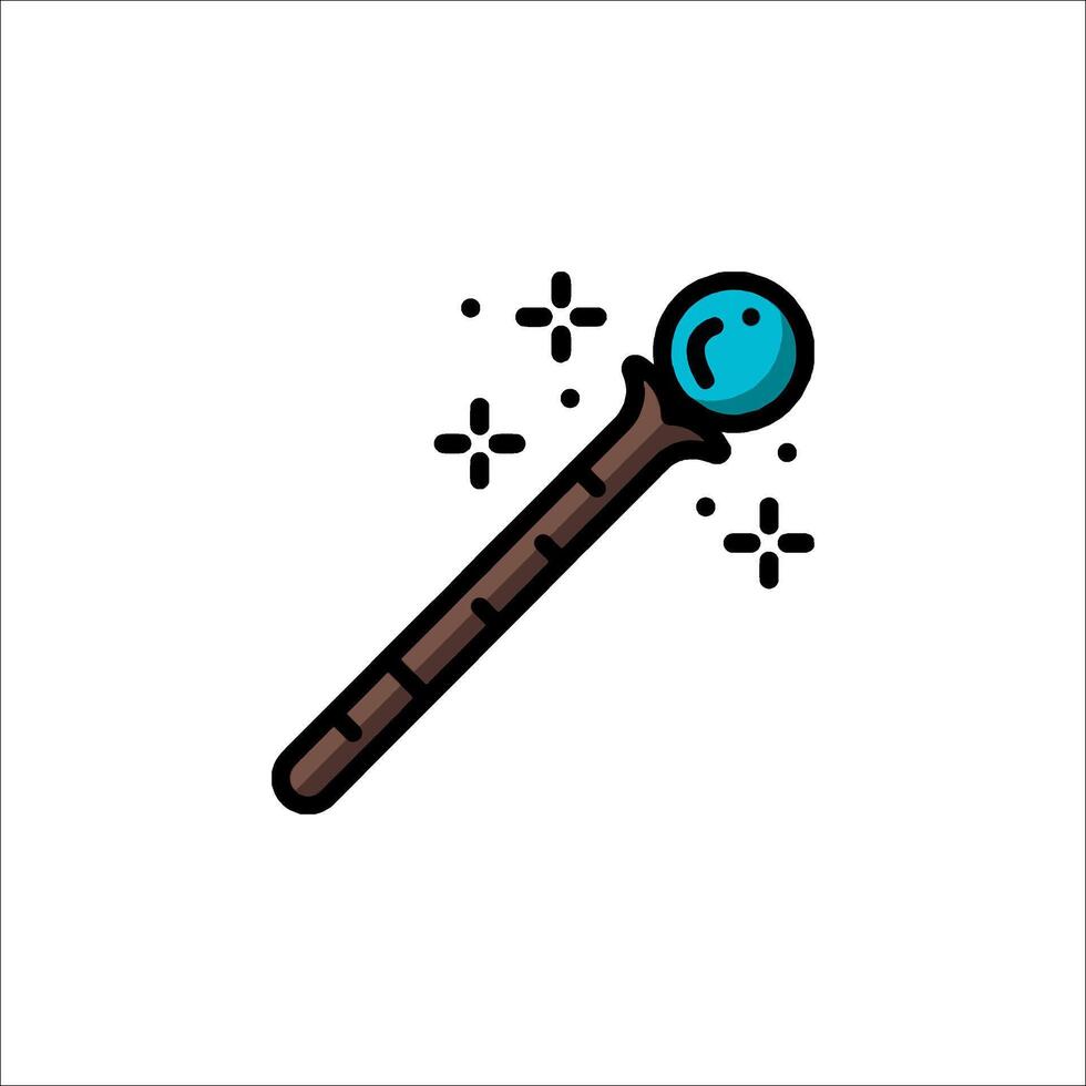 Magic wand icon illustration vector