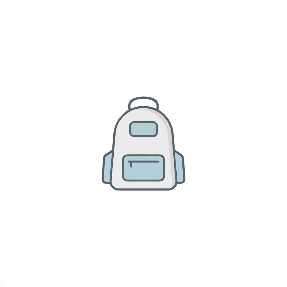 A backpack icon on a white background vector