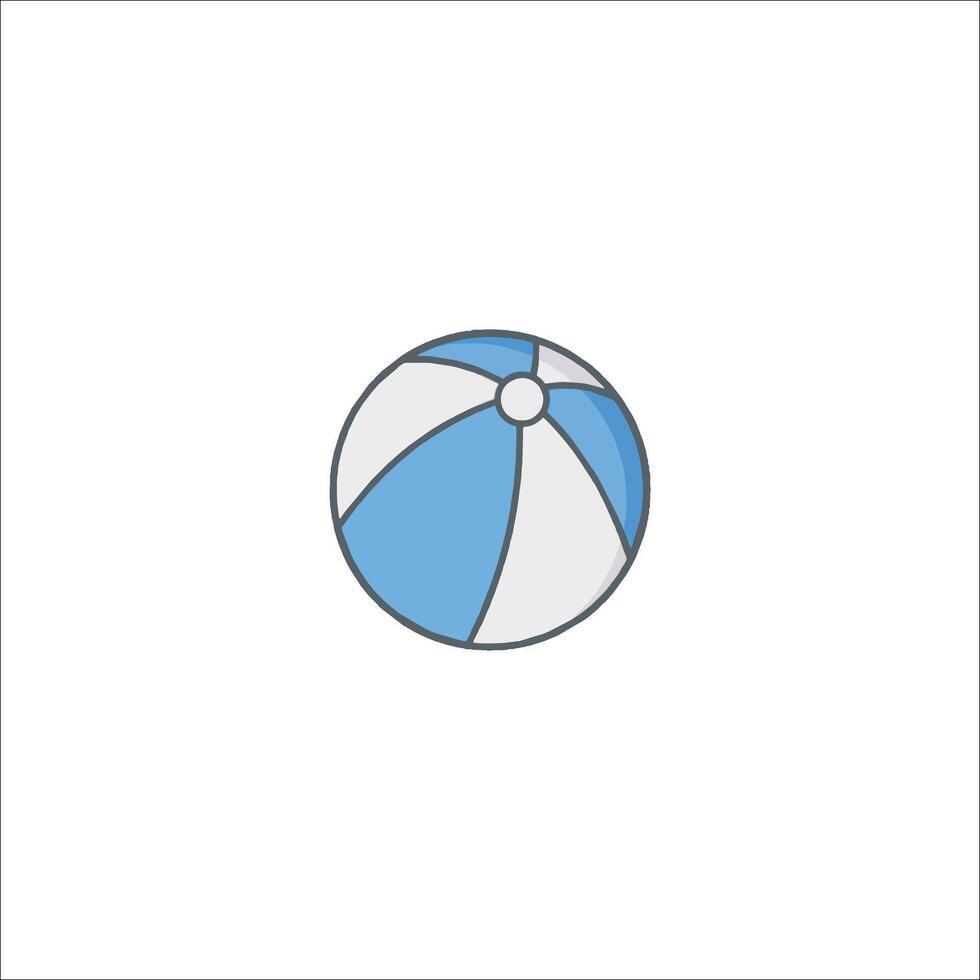 Beach ball icon illustration vector