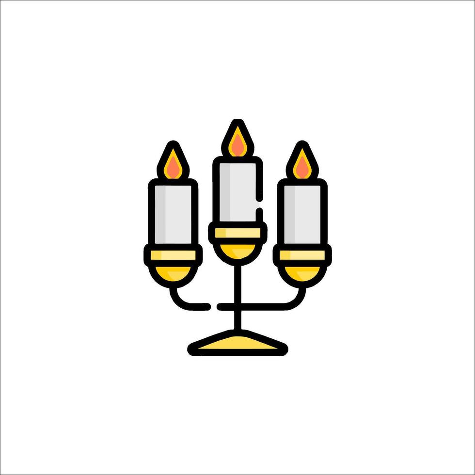 Candle icon illustration vector