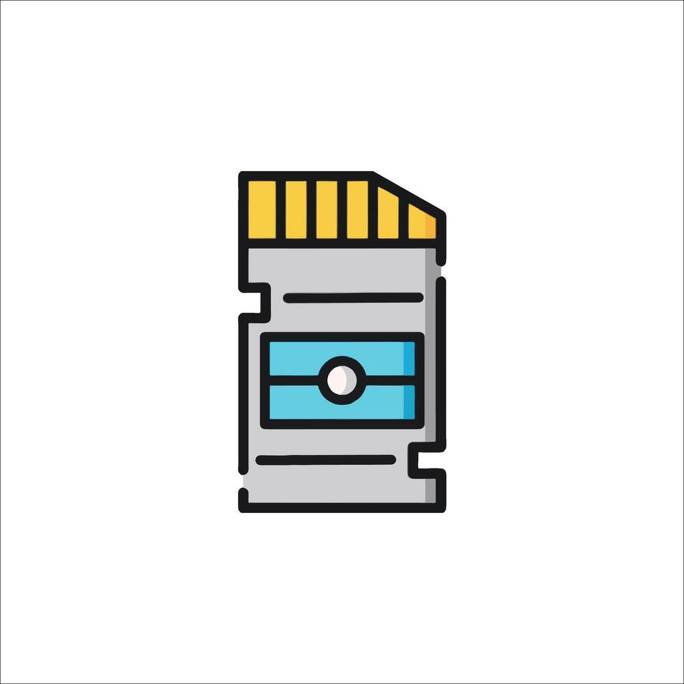 A flash drive icon on a white background vector