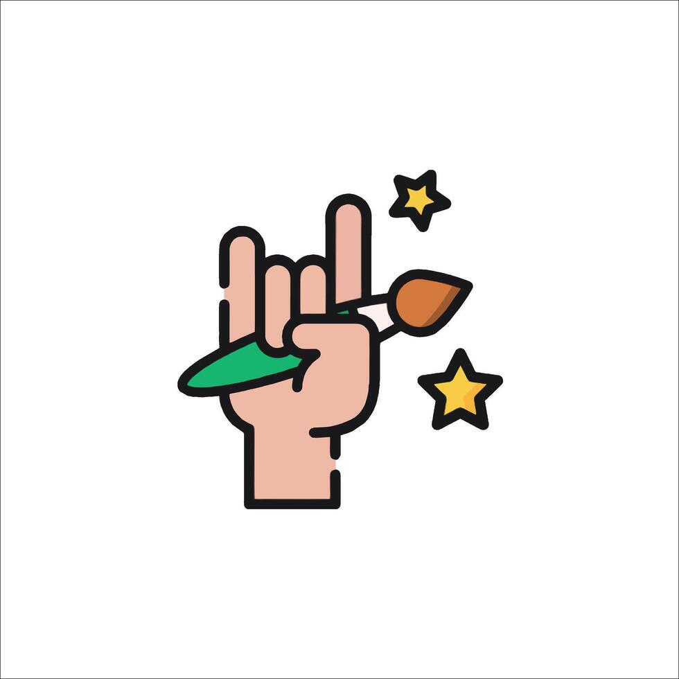 Rock star icon illustration vector