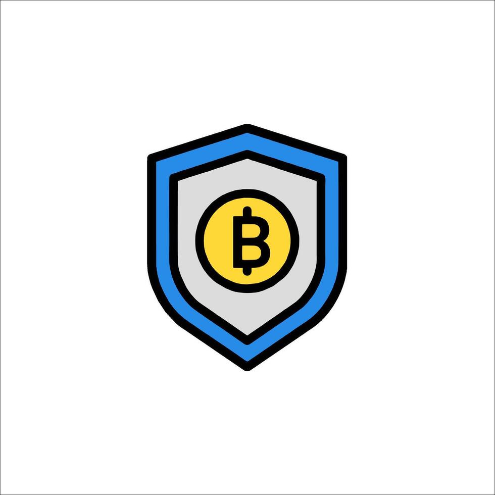 Bitcoin logo design vector