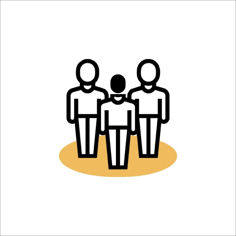 People in a circle icon vector