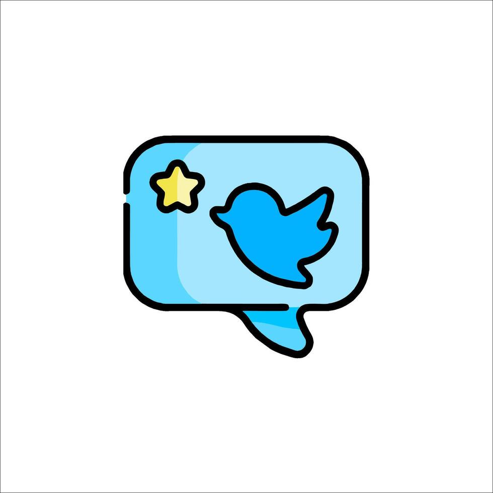Twitter icon illustration vector