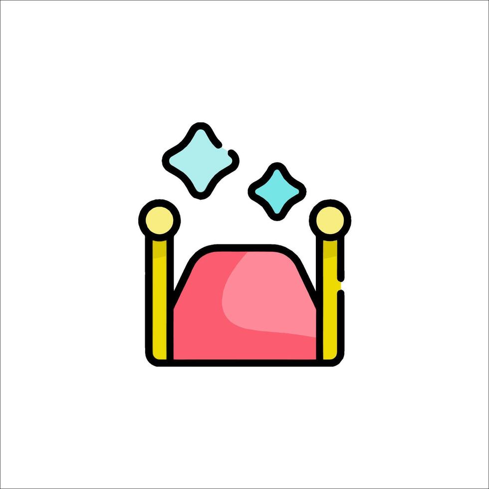 Bed icon illustration vector