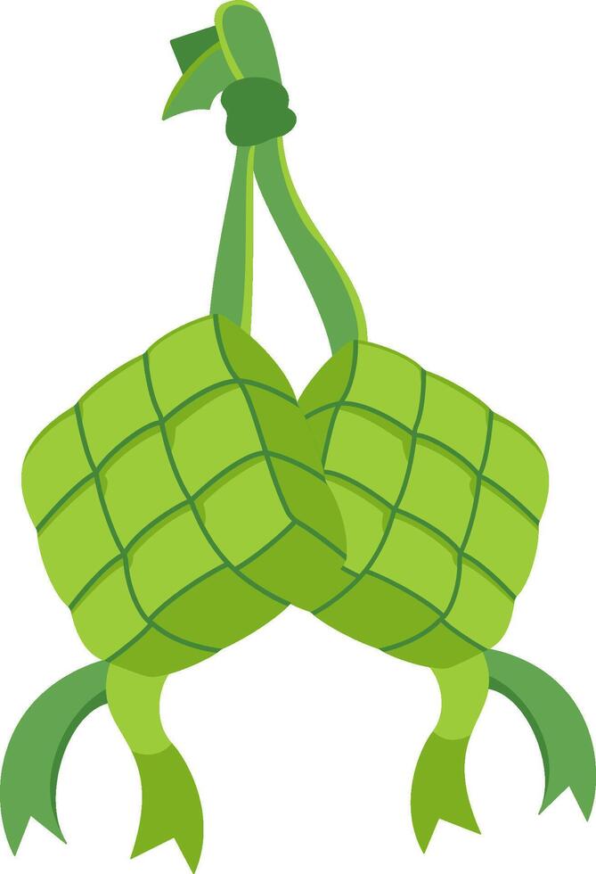 A green turtle with two arms and legs vector