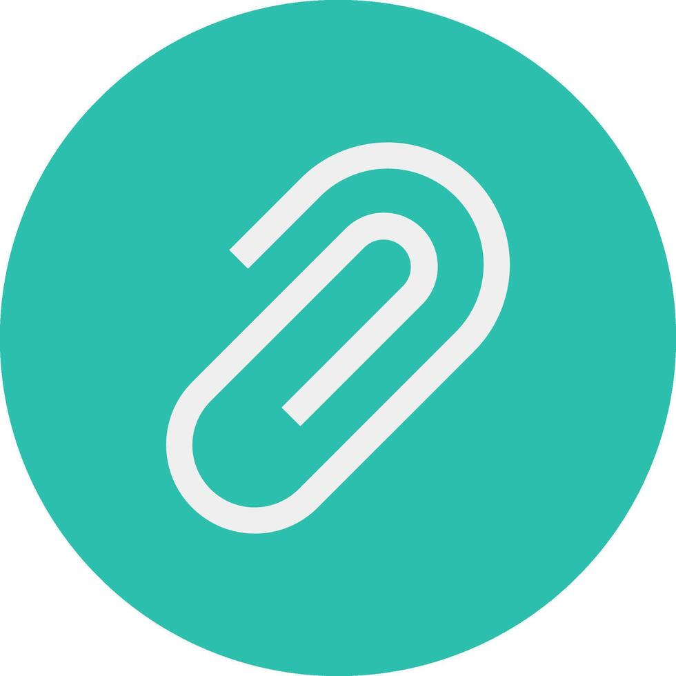 A clip icon with a paper clip on it vector