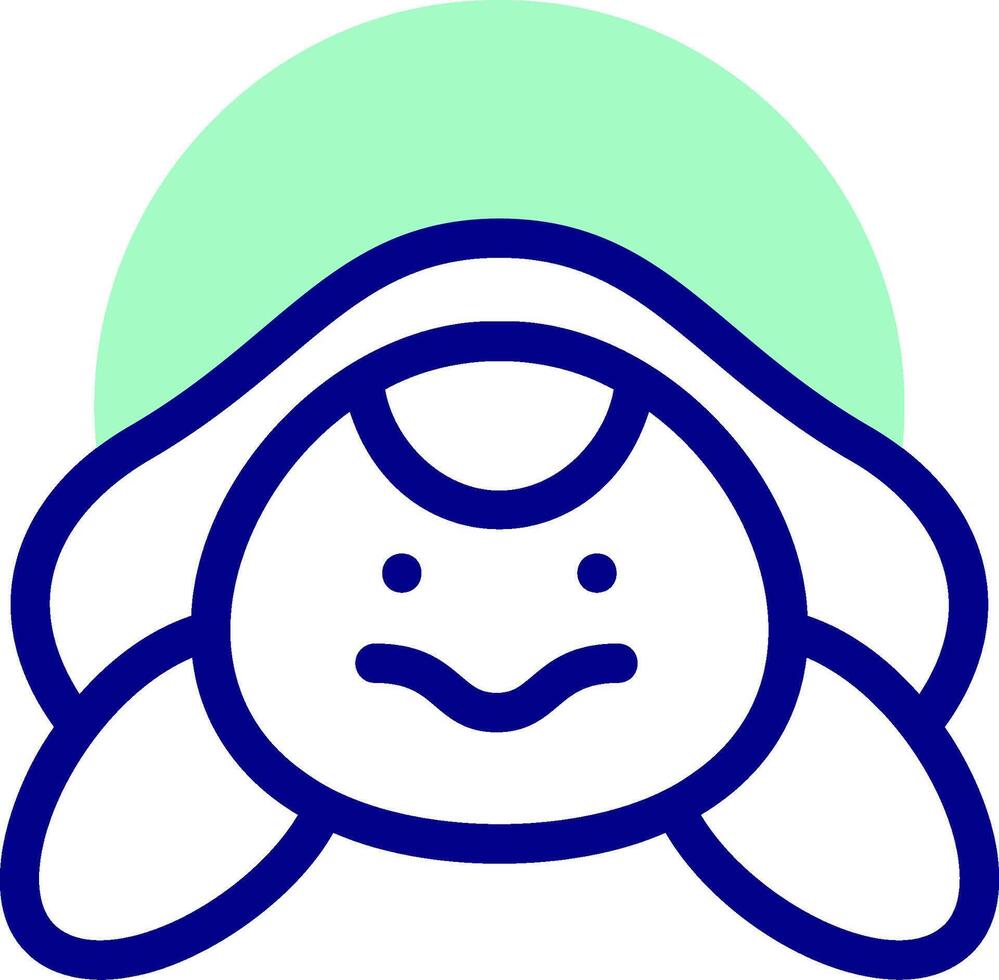 A turtle with a smiley face vector