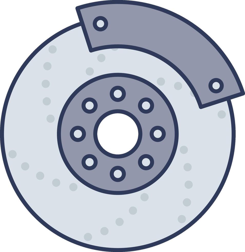 A brake disc icon on a white background vector