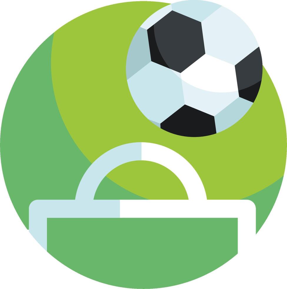 A soccer ball is flying above a briefcase vector